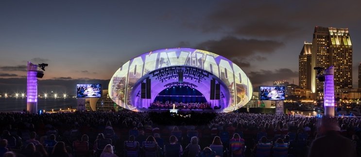Concert crowd in San Diego